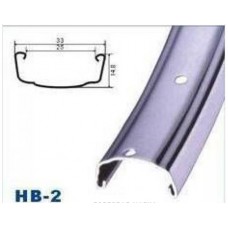 Обод 26" 14g 36h сталь, хром